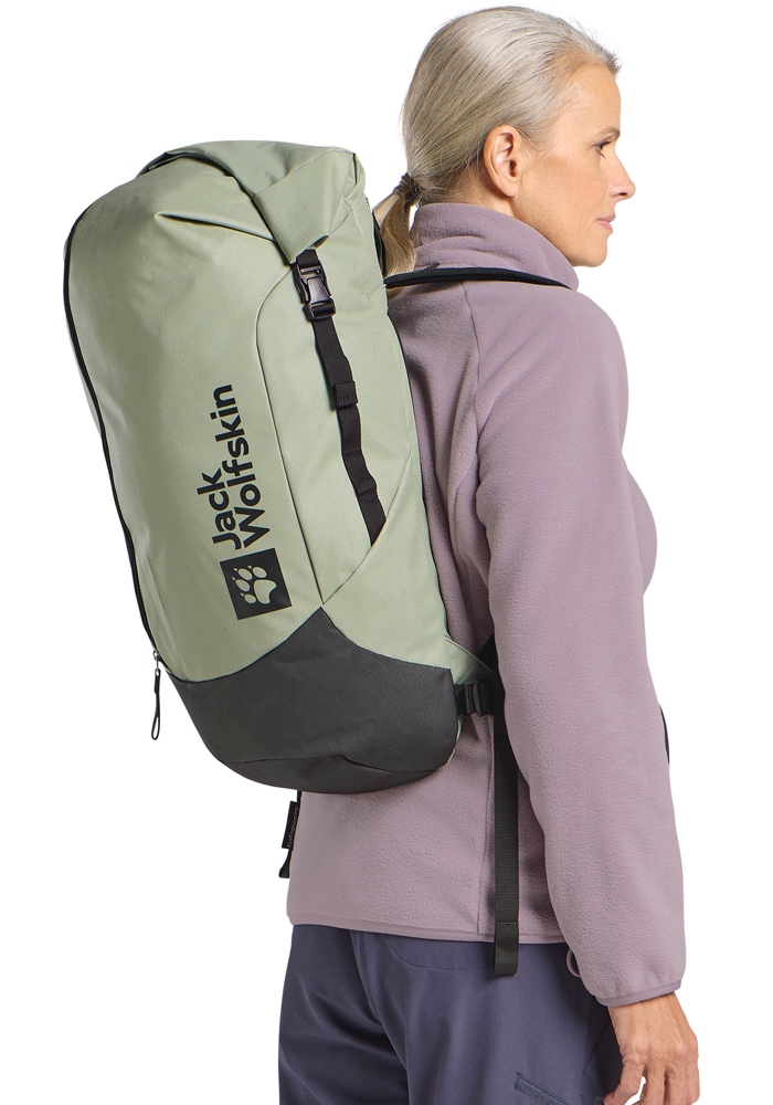Daypack JACK WOLFSKIN "ALL-IN PACK 30", grün (mint, leaf), Rucksäcke, Damen, onesize, Polyester