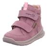Winterboots SUPERFIT "BREEZE WMS: mittel", Kinder, Gr. 25, lila (flieder), Nubukleder, unifarben, sportlich, Schuhe, Babyschuh, Klettschuh mit GORE-Tex, Größenschablone zum Download