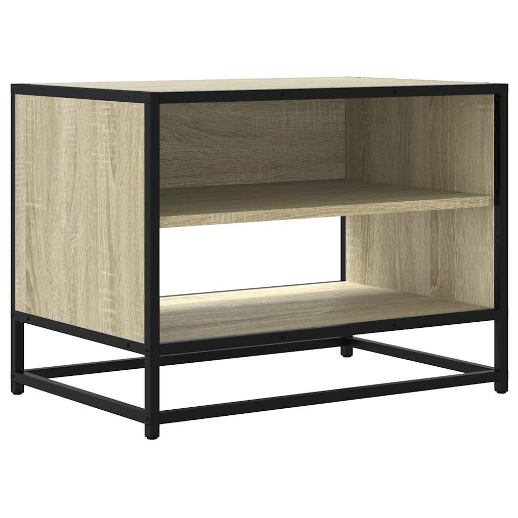 vidaXL TV-Schrank Sonoma-Eiche 61x40x46 cm Holzwerkstoff und Metall Image