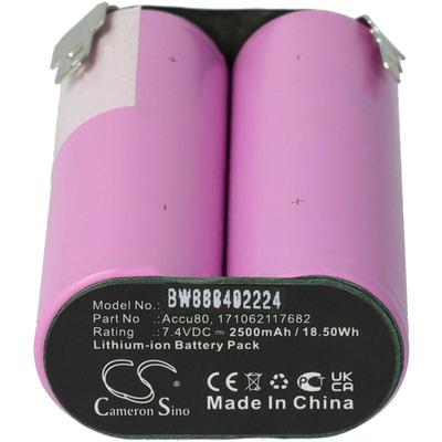 Vhbw - Akku kompatibel mit Wolf Garten 8824, 8803, BS80 Plus (2500mAh, 7,4V, Li-Ion) Image
