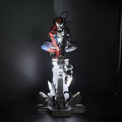 TEMU Officially Licensed Spider-man Venom Symbiote Gk Figurine Model Collectible Statue Gift Image