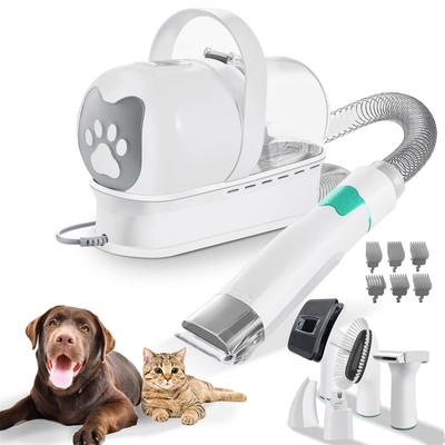 TEMU 1 Set Dog Grooming Vacuum, 7 In 1 Pet Grooming Kit With 1l Capacity Larger Pet Cup Dog Brush Vacuum For Pet Hair Vacuum Cleaner Image