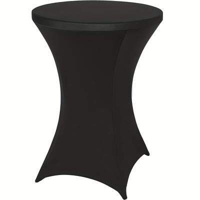 TEMU 1pc Round Cover, Polyester Elastic Tablecloth, Washable Fitted Cover, Suitable For Birthday Parties, Banquets, Weddings, Exhibitions Image