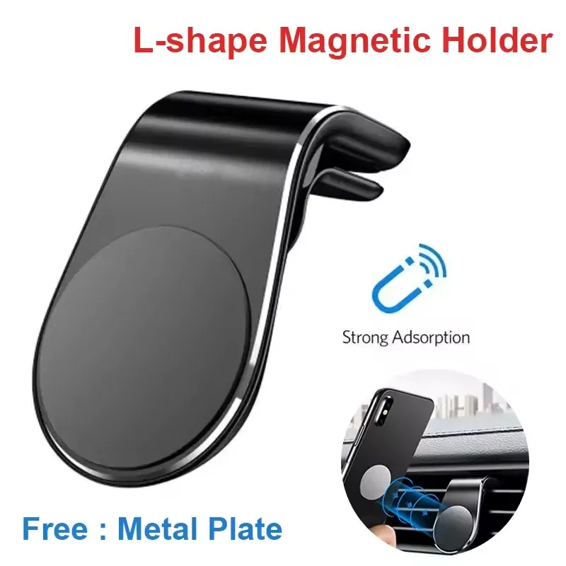 Magnetische Autotelefonhalter Air Vent Clip Mount Rotation Handy GPS Unterstützung für Xiaomi Red Mi Huawei Samsung Telefonständer im Auto Image