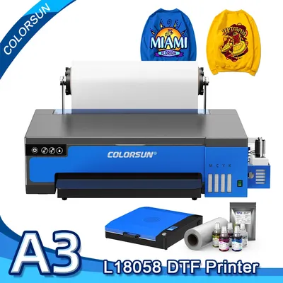 Colorsun A3/A4 DTF Printer For Epson XP600 impresora DTF T-Shirt printing machine Direct to Film For T-Shirt Shoes Hoodies