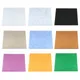 4Pcs Square Felt Board Tile Self Adhesive Wall Bulletin Pin Board with Push Pins Notice Message