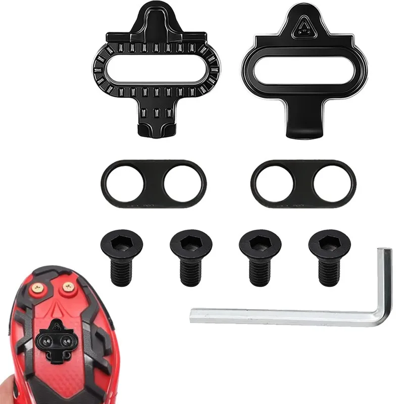 Mountainbike-Schuhe Cleats für Shimano SH51 SPD MTB Cleats Multi-Release SPD Pedal Fahrradschuhe Clips Set Fahrradzubehör D