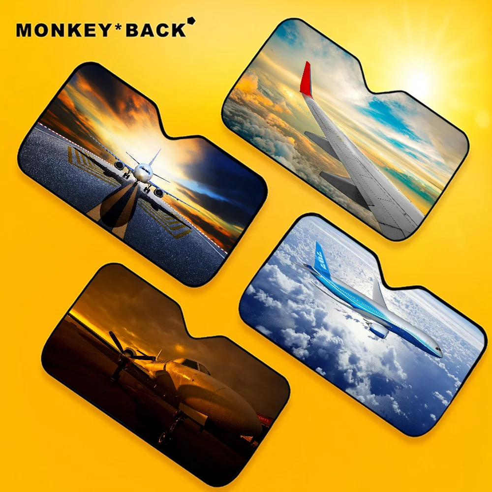 Flugzeug Windschutzscheibe Sonnenschutz für Auto Auto Windschutzscheibe Sonnenschutz Frontscheibe Sonnenschutz Image