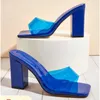 Dreieck Seltsame Ferse Karree Hausschuhe Patent Leder Sexy Mode Frauen Schuhe Slides Grün Solide