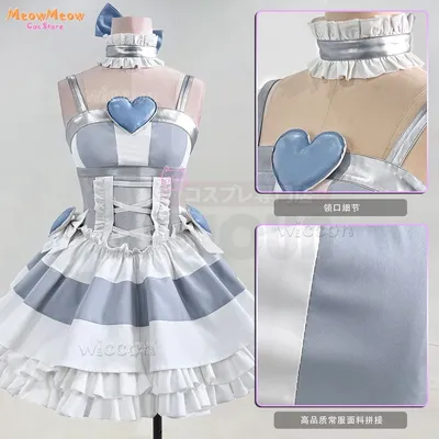 Höschen & Strümpfe Cosplay Kleidung Anarchy mit Strumpfgürtel Anime Kostüm Lolita Kleid Perücke Image
