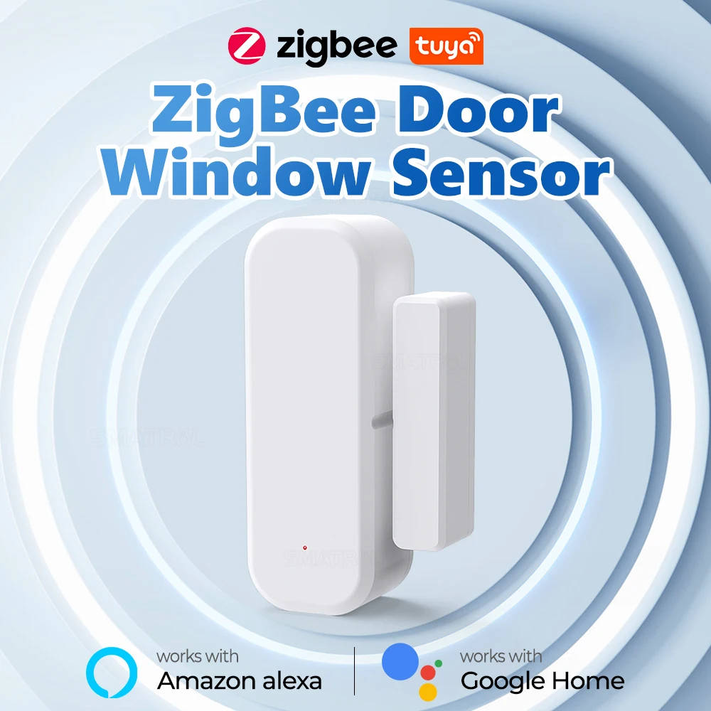 ZigBee Tür Fenster Sensor Tor Öffnung Detektor Tuya Smart Leben Menschliche Anwesenheit Sensor Für Licht Schalter APP Alarm Home Security Image