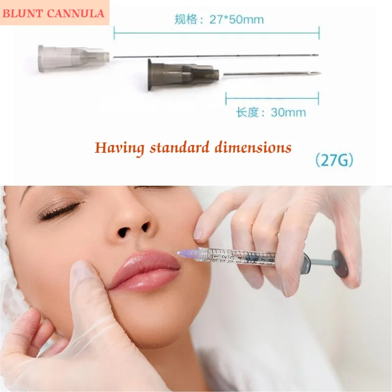 Medizinische sterile Mikrokannüle, 14 G, 90 mm, Mikrokannula-Nadel mit stumpfer Spitze für injizierbare Hyaluronsäurefüller Image