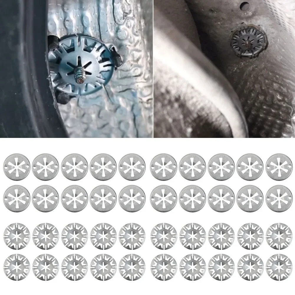 40sets Hitzeschild Reparatur Kit Thermische Schutz Platte Terminal Platte Montage Clips Wärme Platte Schild Unterlegscheibe Befestigung Reparatur Image