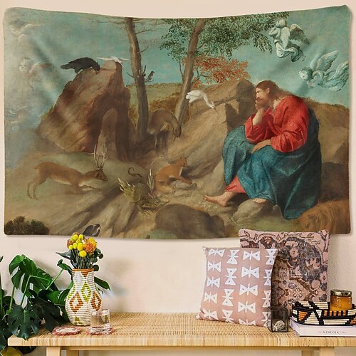 Mittelalter Wandteppich Hängender Wandteppich Großer Wandteppich Wanddekoration Fotografische Kulisse Decke Vorhang Heim Schlafzimmer Wohnzimmer Dekoration Image