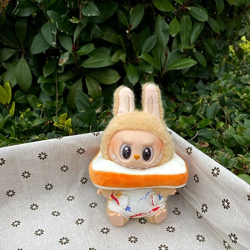 Bekleidungsset für 17 cm Puppen FürLabubu Modebekleidungszubehör Outfit geeignet für 6,69 Zoll (17 cm) Puppe Weiche Baumwollbekleidung Ersatz Keine Puppe NUR Kleidung Weihnachtsgeschenk Image