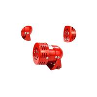 SNQ - Sirène alarme 220V puissante sirène extérieure alarme 120dB rouge moteur fil Sirne métal