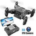 4DRC V2 Mini Drone HD Camera WiFi Fpv Pressione dell'aria Mantenimento dell'altitudine Nero e grigio Pieghevole Quadcopter RC Drone Giocattolo