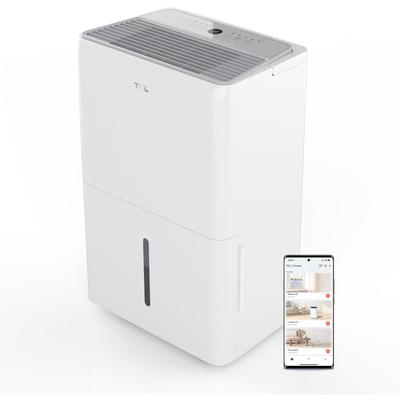 TCL TCL 4,500 Sq. Ft. 50-Pint Smart Dehumidifier with Pump, Energy Star 2024, Works with Alexa & Google Assistant (H50D46W)