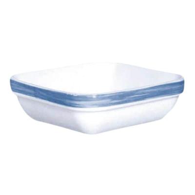 Arcoroc quadratische Schale BRUSH Stapelschale 22cl 6 Stück Dunkelblau, 11x3.6x11 cm Image