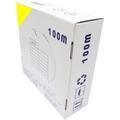 BeMatik - Avvolgicavo di rete Ethernet rigido Cat. 5e FTP CCA giallo da 100 m