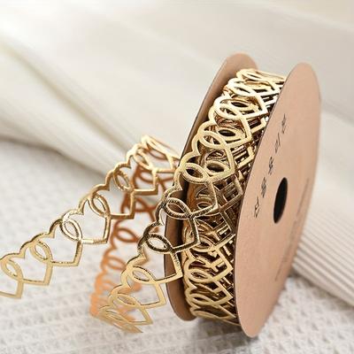 TEMU 1 Roll 900cm Hollow Lace Ribbon Baking Cake Packaging Ribbon Valentine's Day Flowers Bouquet Streamers Image