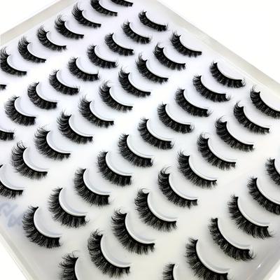 TEMU 30 Pairs Of And Fluffy Cat Eyelashes - Reusable. Image