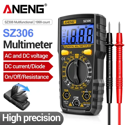 ANENG SZ306 1999 Counts Multimeter AC/DC-Spannungsmesser DC-Stromwiderstände Diode Hochpräziser tragbarer Messtester