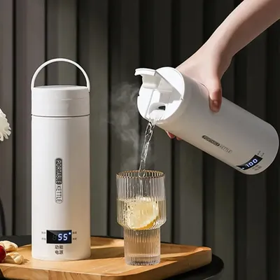 Portable Electric Kettles Tea Coffee Kettle Mini Travel Boil Water Stewable Keep Warm Appliances