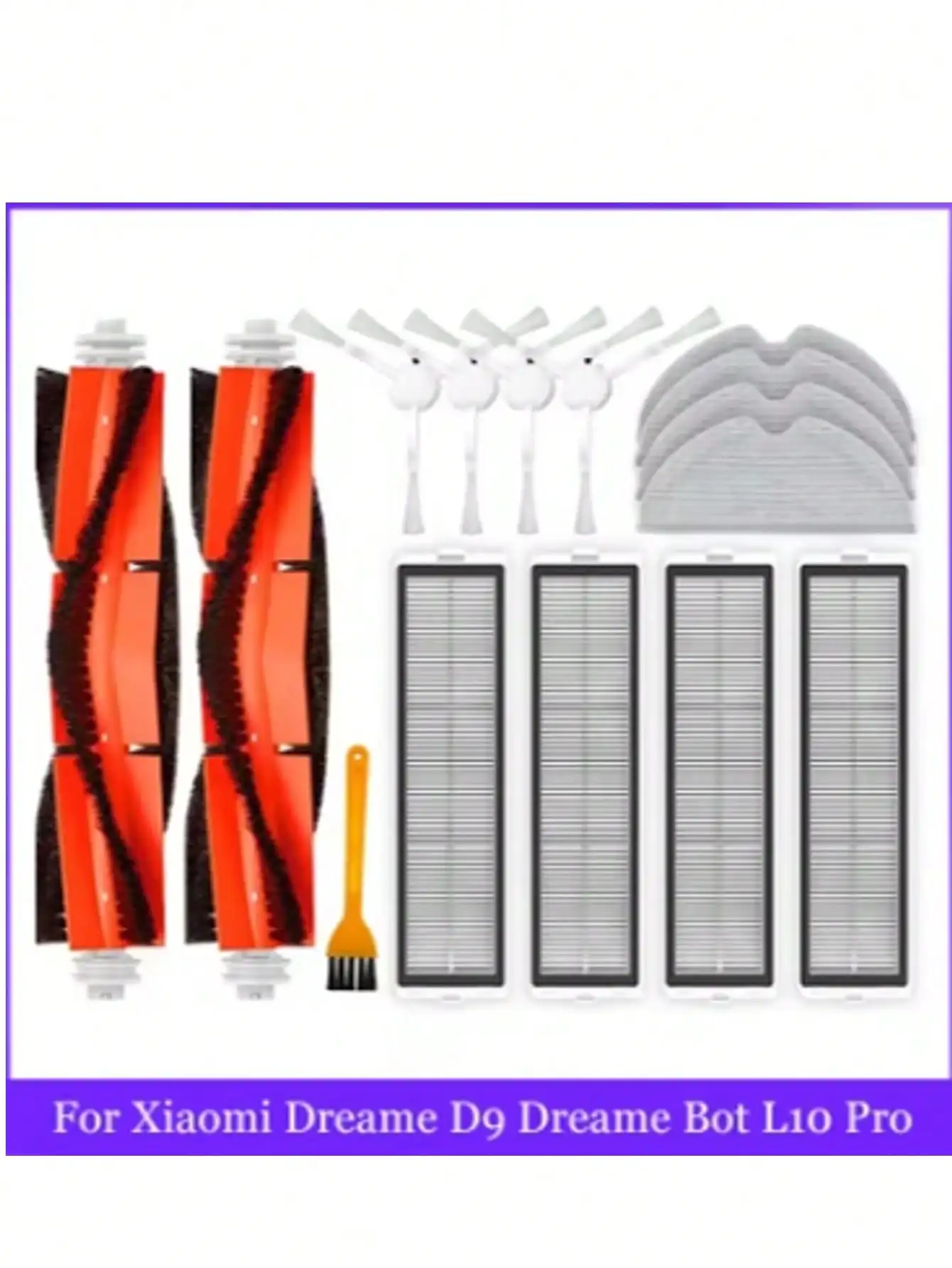 Für Xiaomi Dreame D9 Dreame Bot L10 Pro Trouver Roboter LDS Vakuum Finder Ersatzteile Zubehör Wichtigsten Seite Pinsel Mopp Hepa-Filter Image