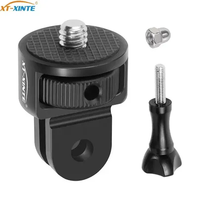 Mini-Stativ-Adapter, 360 drehbar, 1/4 Zoll M5, Rändelschraube, Sportkamera-Konverter für Gopro 13 Insta360 Pocket 3 Fill Light Stand Mount