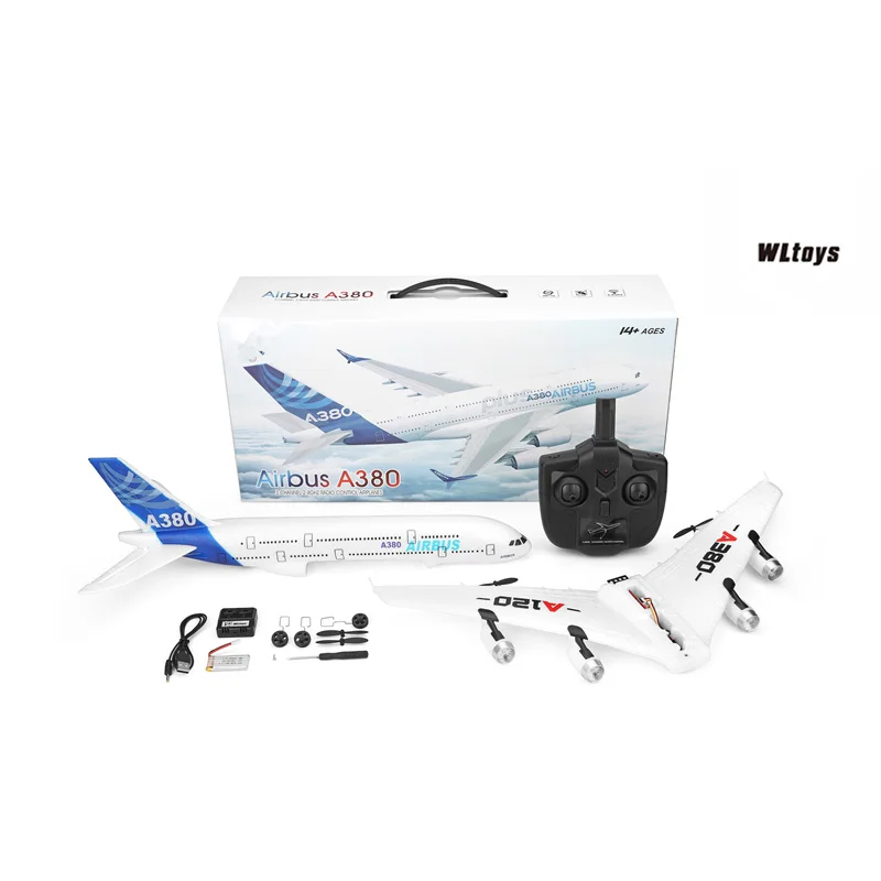 Heißer WLtoys A380 Flugzeug Spielzeug 2,4G 3Ch RC Flugzeug Starrflügel Flugzeug Outdoor Spielzeug Drone A120-A380 Aircarft Image