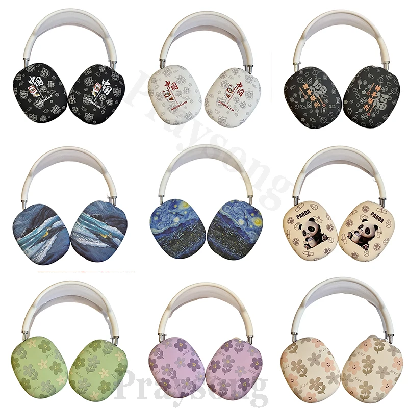 Mode Coole Abdeckung für Airpods Max Fall Cartoon Schutzhülle Funda Box für Appl Airpods Max Abdeckung Weiche Capa Headset Schutz Image