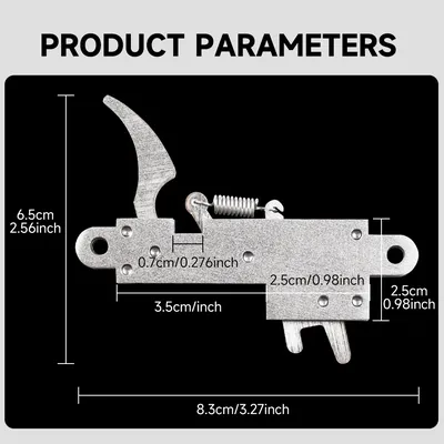 1 Stainless Steel Crossbow Trigger Assembly, 60 Pound Bowstring Release Device, Crossbow Replacement Parts Hunting Accessories