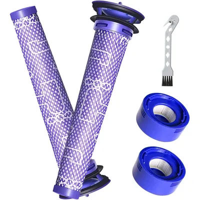 Staubsaugerfilter Ersatz für Dyson V8 Animal V8 Absolute V8 Motorhead, V7 Animal V7 SV10 SV11 Akku-Staubsauger, 4er-Pack Image