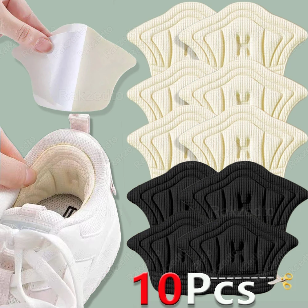 10 Stücke Fuß polster für Schuhe Patch Fersen polster für Sportschuhe zu groß reduzieren Größe Füller Einsatz Fersen schutz Aufkleber Schuhe Pads