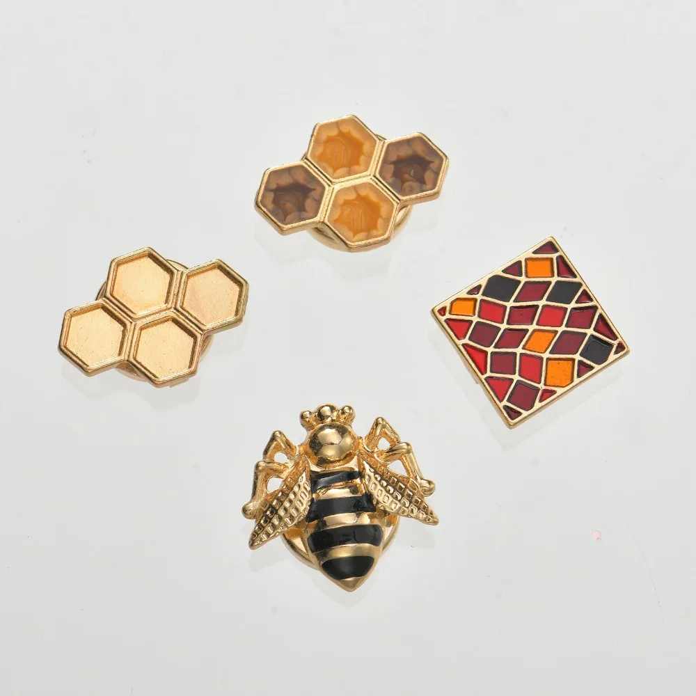 1-teilige Manschettenknöpfe aus der niedlichen Bienen-Serie für Männer und Frauen, Hemd, Kleid, Smoking, formelle Geburtstag, Hochzeit, Kleidungszubehör Image