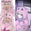 NEEDY GIRL OVERDOSE KAngel Cosplay P-chan Doujin Kawaii Cozy Streamer Overload Rosa Katze Cape