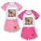 Mignon ballerine Cappuccina vêtements enfants été Tung Sahur pyjama bébé filles à manches courtes