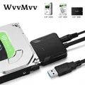 Adattatore cavo da USB 3.0 a SATA Convertitore per disco rigido SATA III Supporto disco rigido HDD SSD da 2,5 "3,5" con adattatore di alimentazione 12V/2A