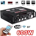 Amplificatore Bluetooth wireless da 600 W 2CH HiFi Audio Stereo AMP di potenza USB FM Radio Car Home Amplificatore subwoofer con telecomando