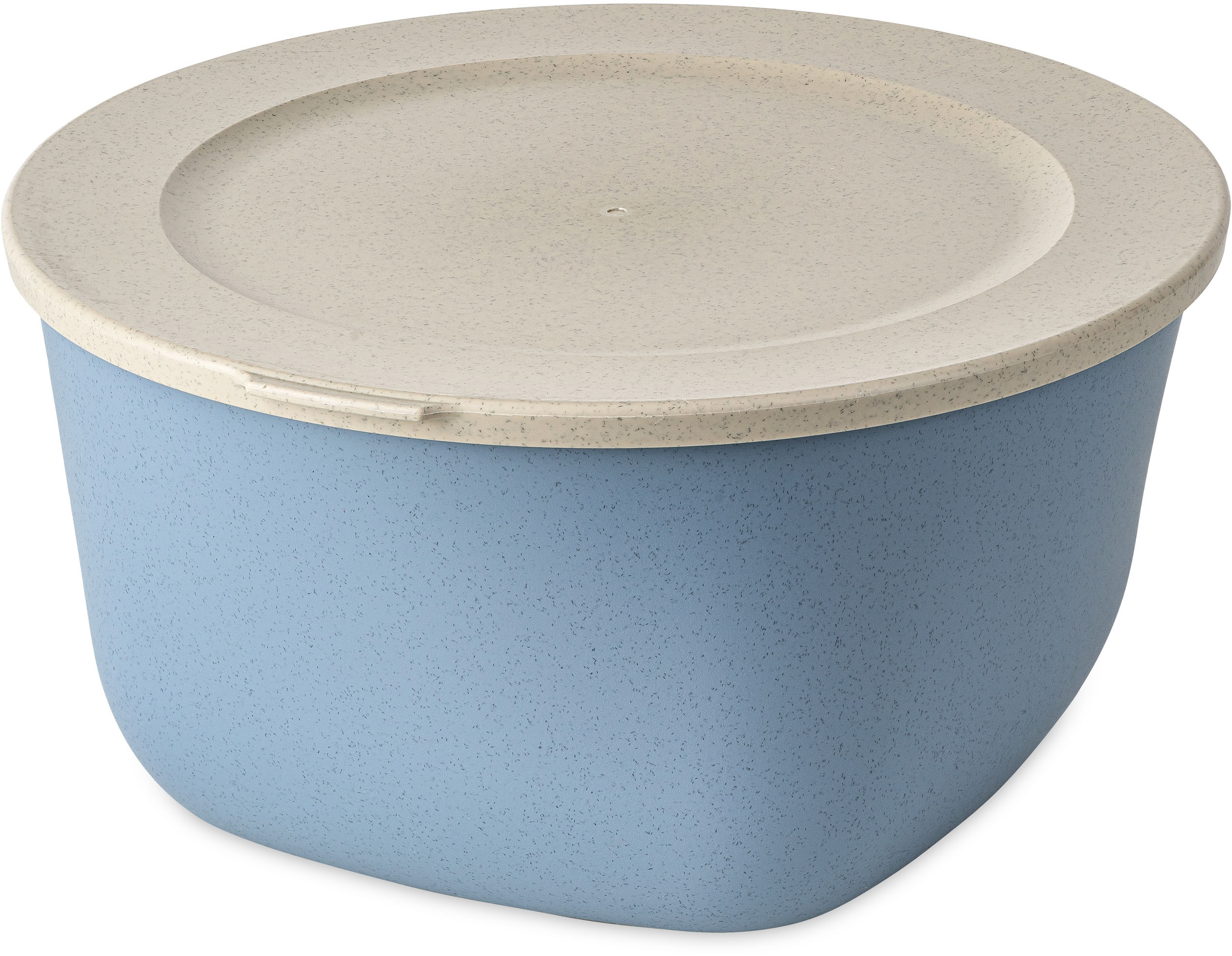 Aufbewahrungsschüssel KOZIOL "CONNECT BOX 4", blau (nature flower blau), B:24,7cm H:13cm, Lebensmittelaufbewahrungsbehälter, spülmaschinengeeignet, melaminfrei, CO² neutrale Produktion, 4 L Image