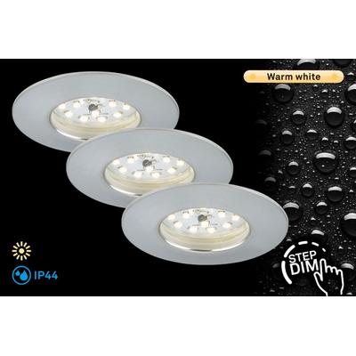 BRILONER LEUCHTEN LED Einbauleuchte "ATTACH DIM", silber (silber, weiß), Lampen Image