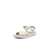 Trekkingsandale ECCO "ECCO CRUISE II", Damen, Gr. 37, beige, Leder, sportlich, Schuhe, Outdoorschuh, Sommerschuh, Freizeitsandale, mit Klettverschlüssen