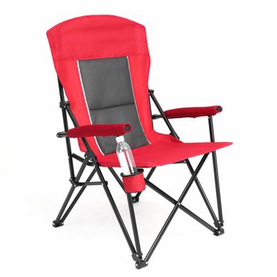 Oversized Heavy Duty Portable Camping Chair with Cup Holder, High Back