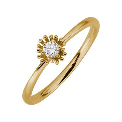 Lyomi Ring 585/- Gold Diamant Lab Grown weiß 0,10ct. 054 (17,2) Damen Image