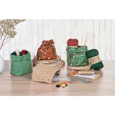 Näh-Set Geschenksäckchen Meditation, 4 Stück Image