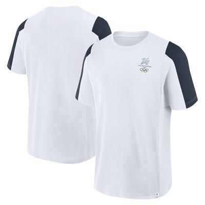 Milano Cortina 2026 Olympia Panel T-Shirt – Weiß Image