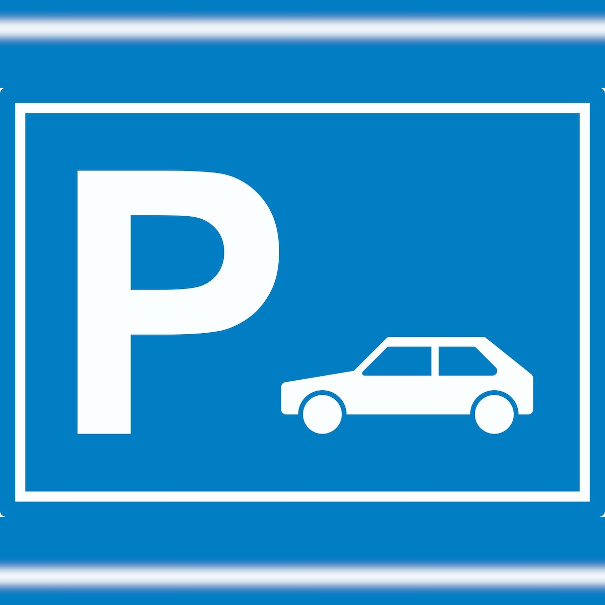 HB-Druck Auto PKW Parkplatz Aufkleber waagerecht A1 (594x841mm) Image