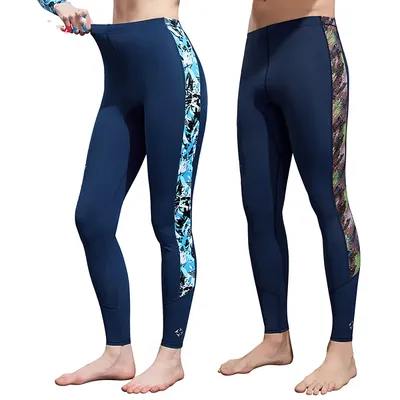Men Women Lycra Rash Guard Surf Diving Pants High Elastic Tight Long Rashguards UV Protection Swimsuit Sunscreen Swimming Pants