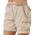 Per donna Shorts da corsa Shorts da escursionismo Estate Esterno Vestibilità regolare Asciugatura Rapida Pantaloncini Coulisse Elastico in vita Cáqui Escuro Nero Corsa Caccia Arrampicata S M L XL XXL